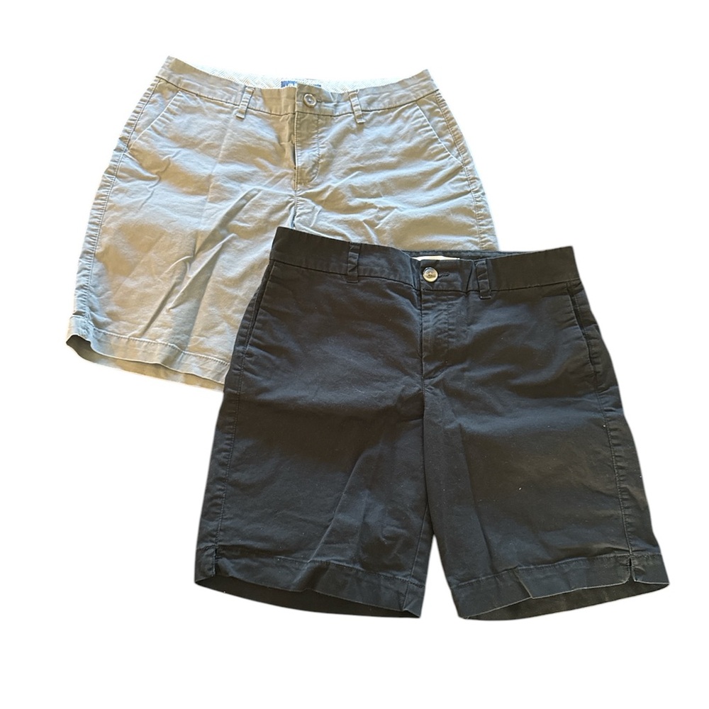 Old Navy Women’s Shorts Bundle stretch twill Everyday Short Gray&Black S…